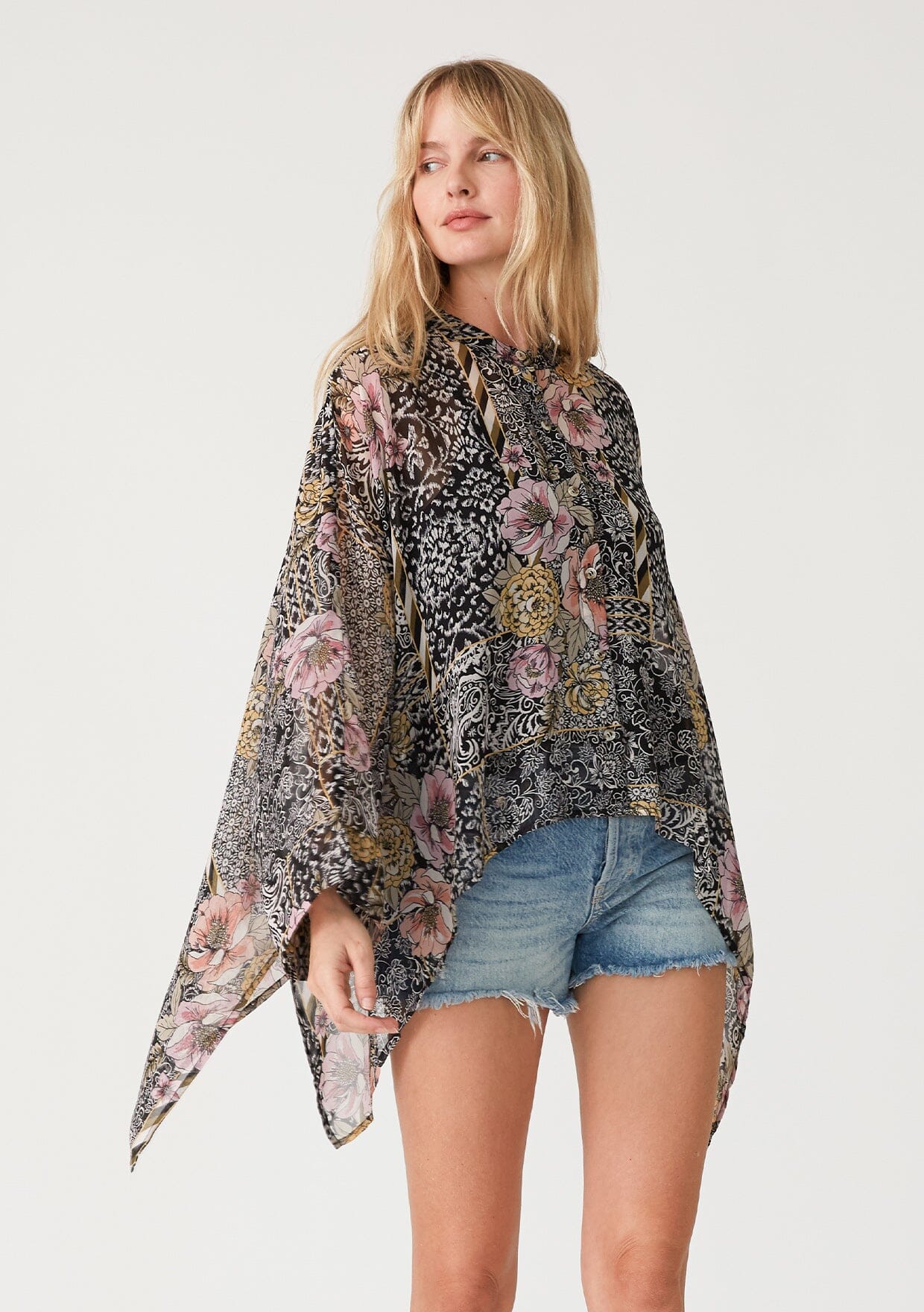 Sonoma Patchwork Print Blouse