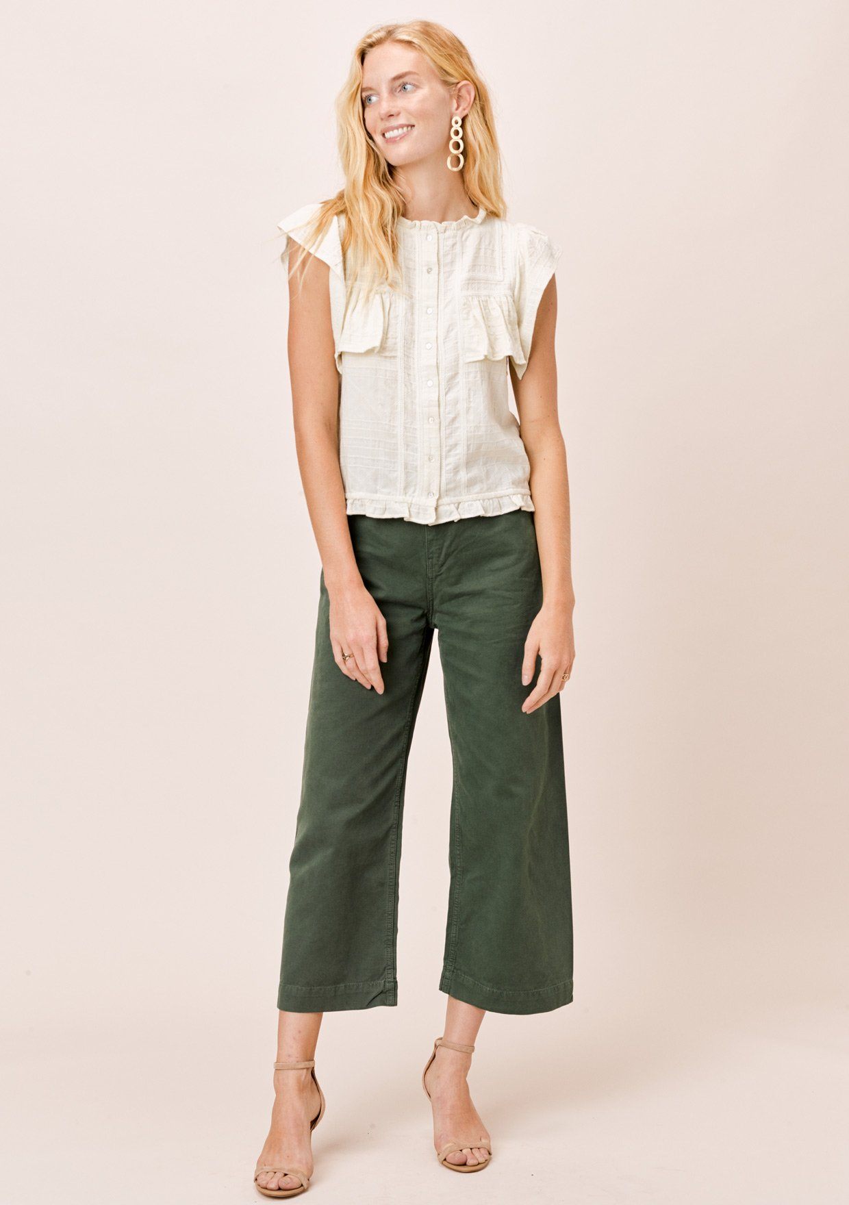 Erin Textured Cotton Top