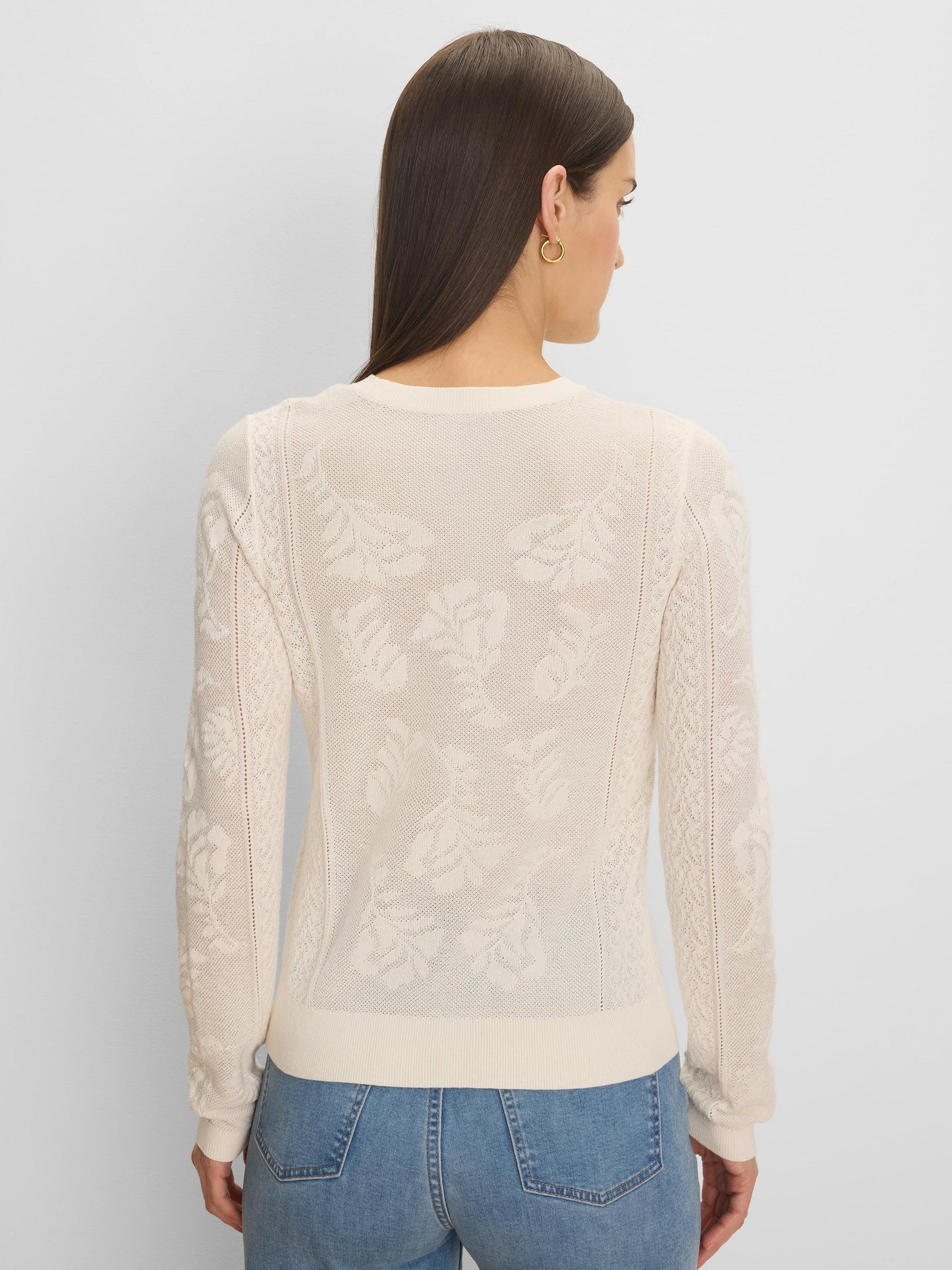 Jacquard Lace Sweater