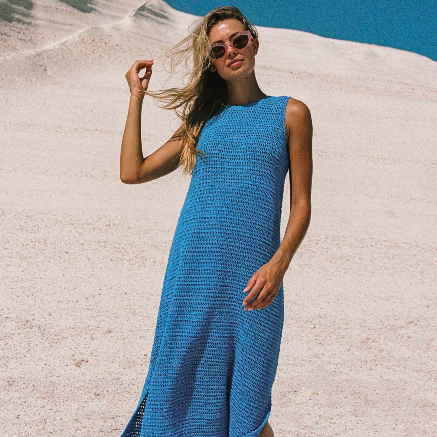 Paloma Dress In Lagoon