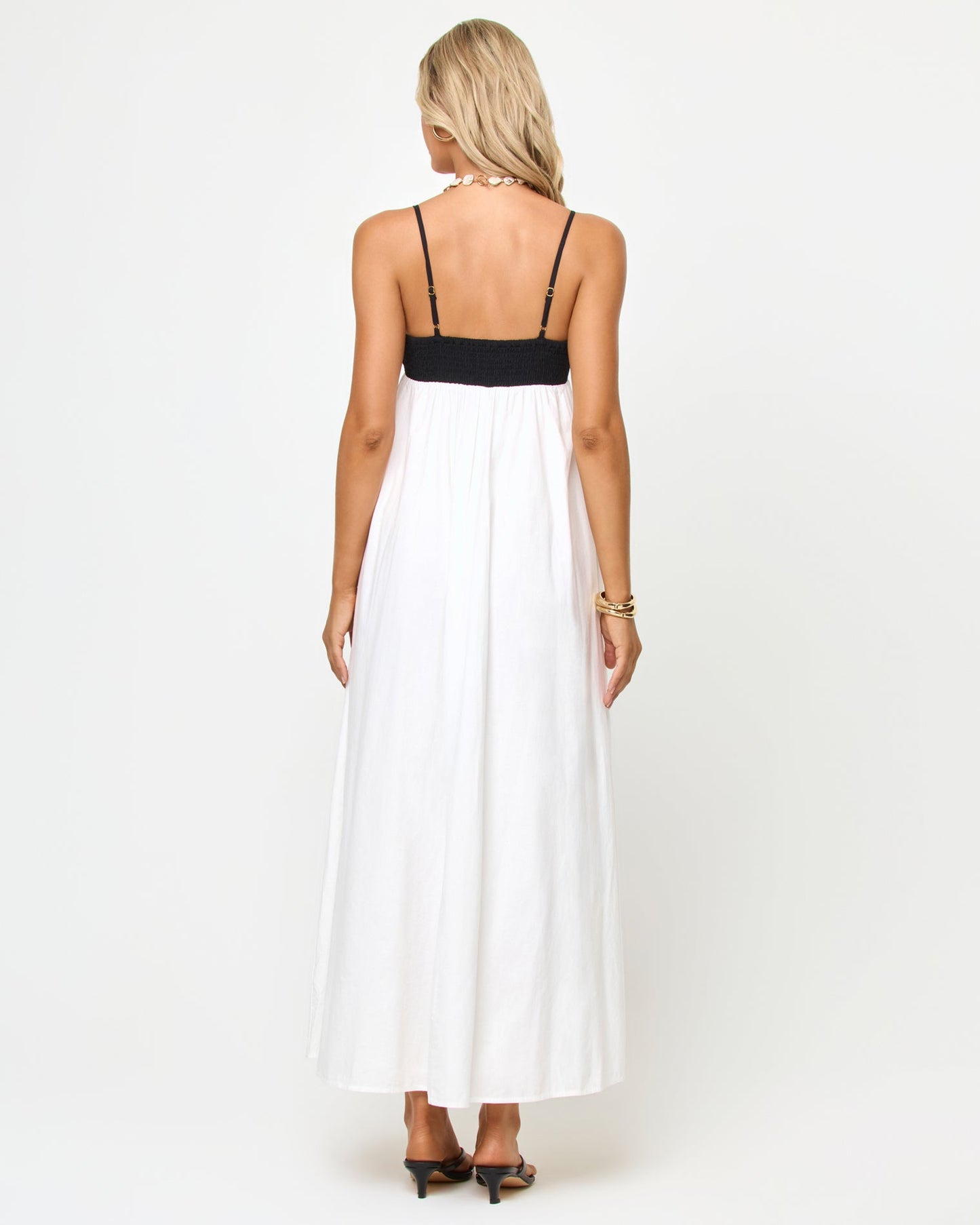 Raveena Dress - Black-Cream