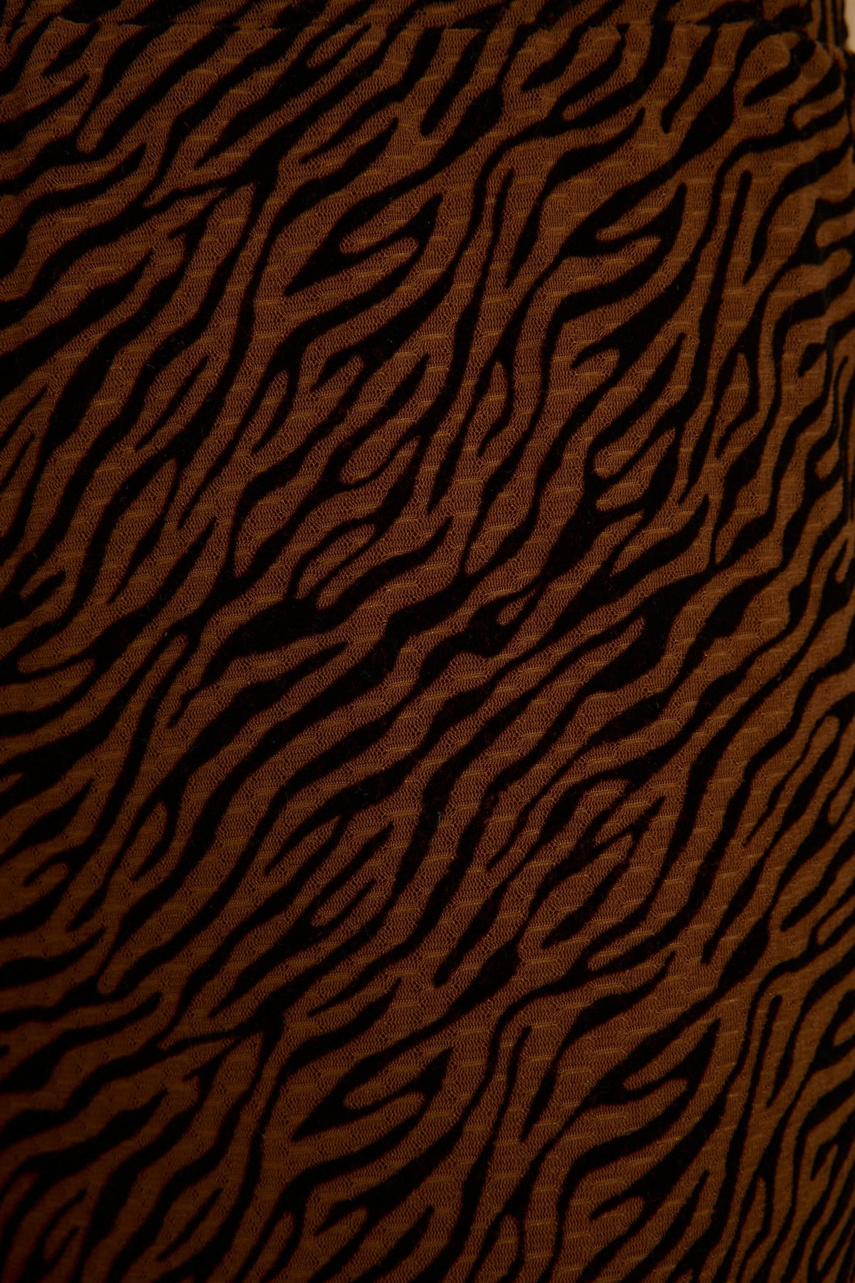 Silver Springs Cognac Zebra Flare Pants