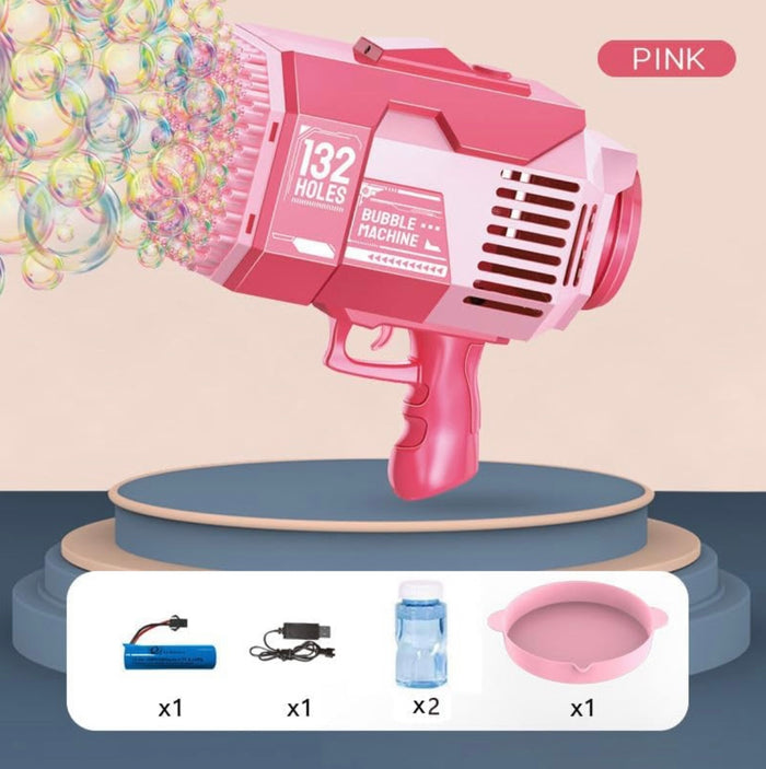 Little Fat Hugs Disco Bubble Gun (132-holes)