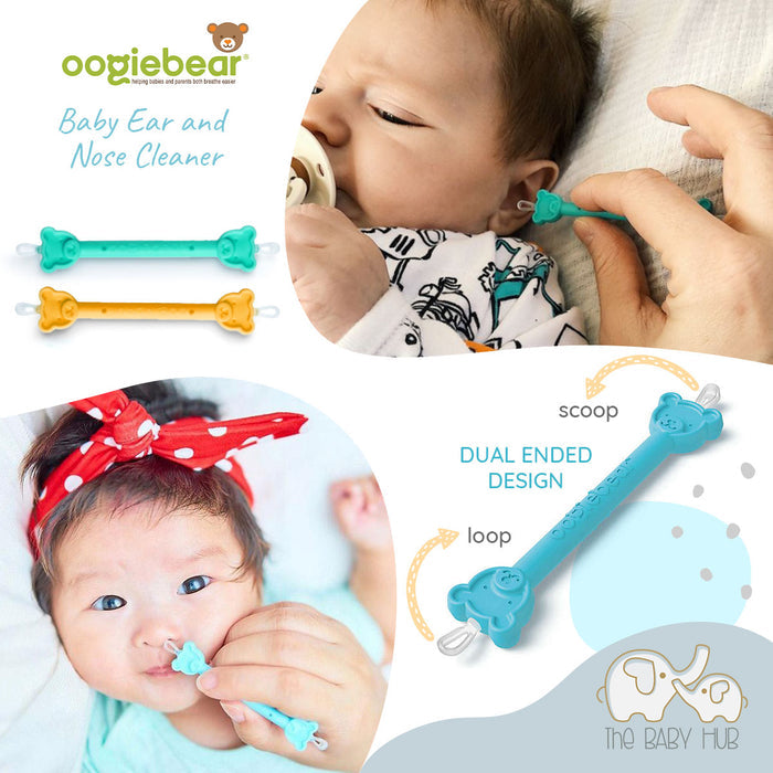 Oogiebear Baby Ear & Nose Cleaner 2-Pack with Case