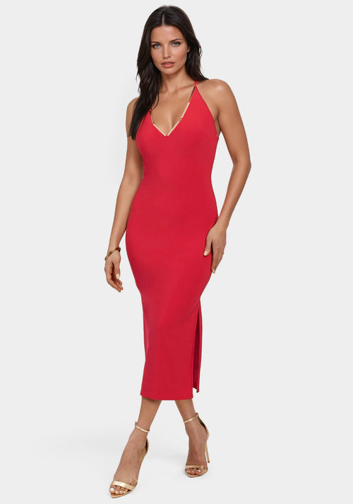 Gold Bar Detail Dress