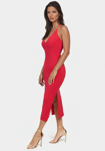 Gold Bar Detail Dress