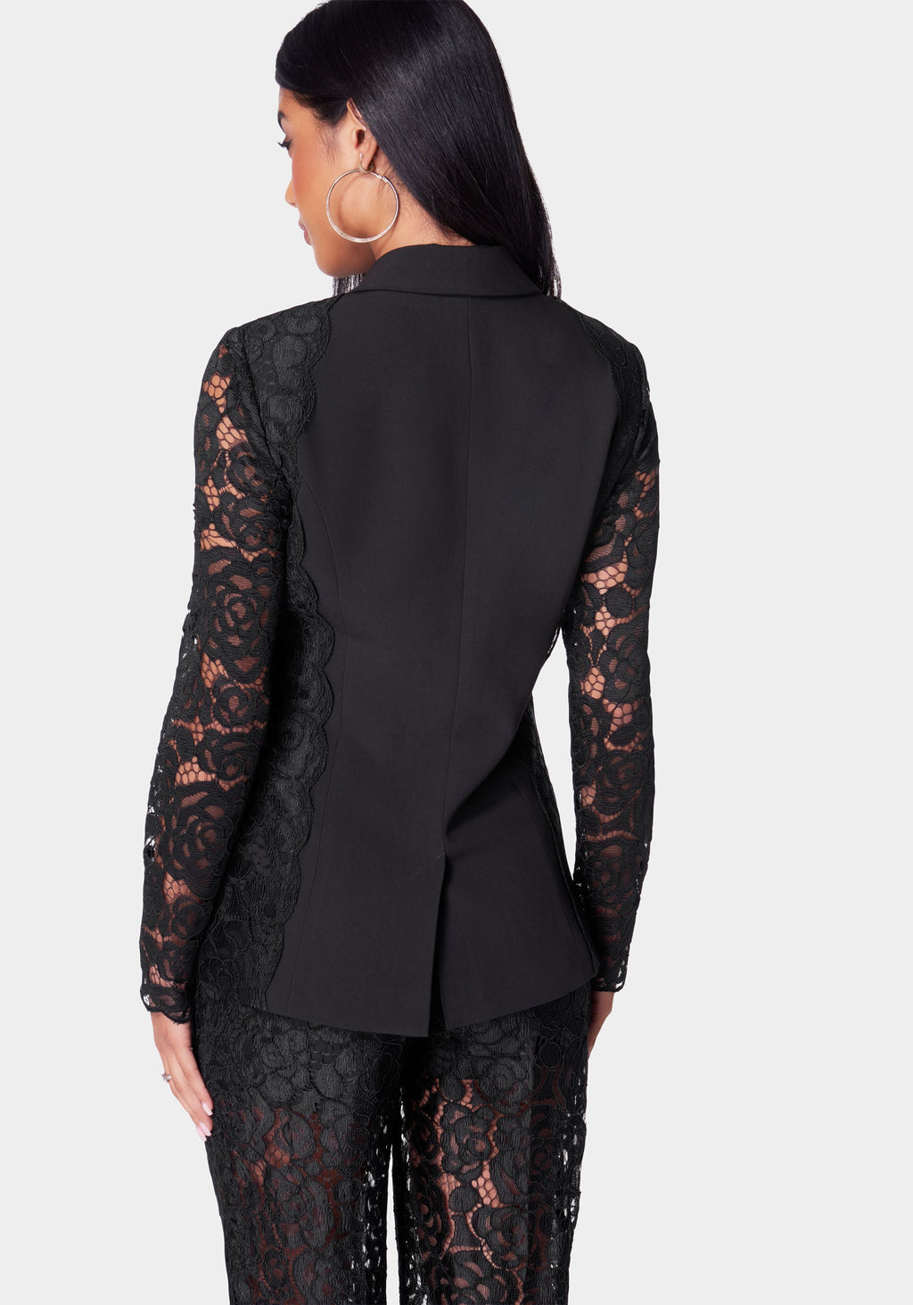 Lace Combo Tailored Jacket