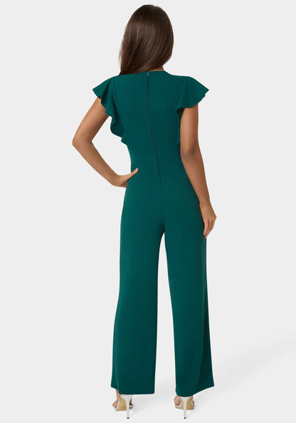 Flutter Sleeve Core Jumpsuit