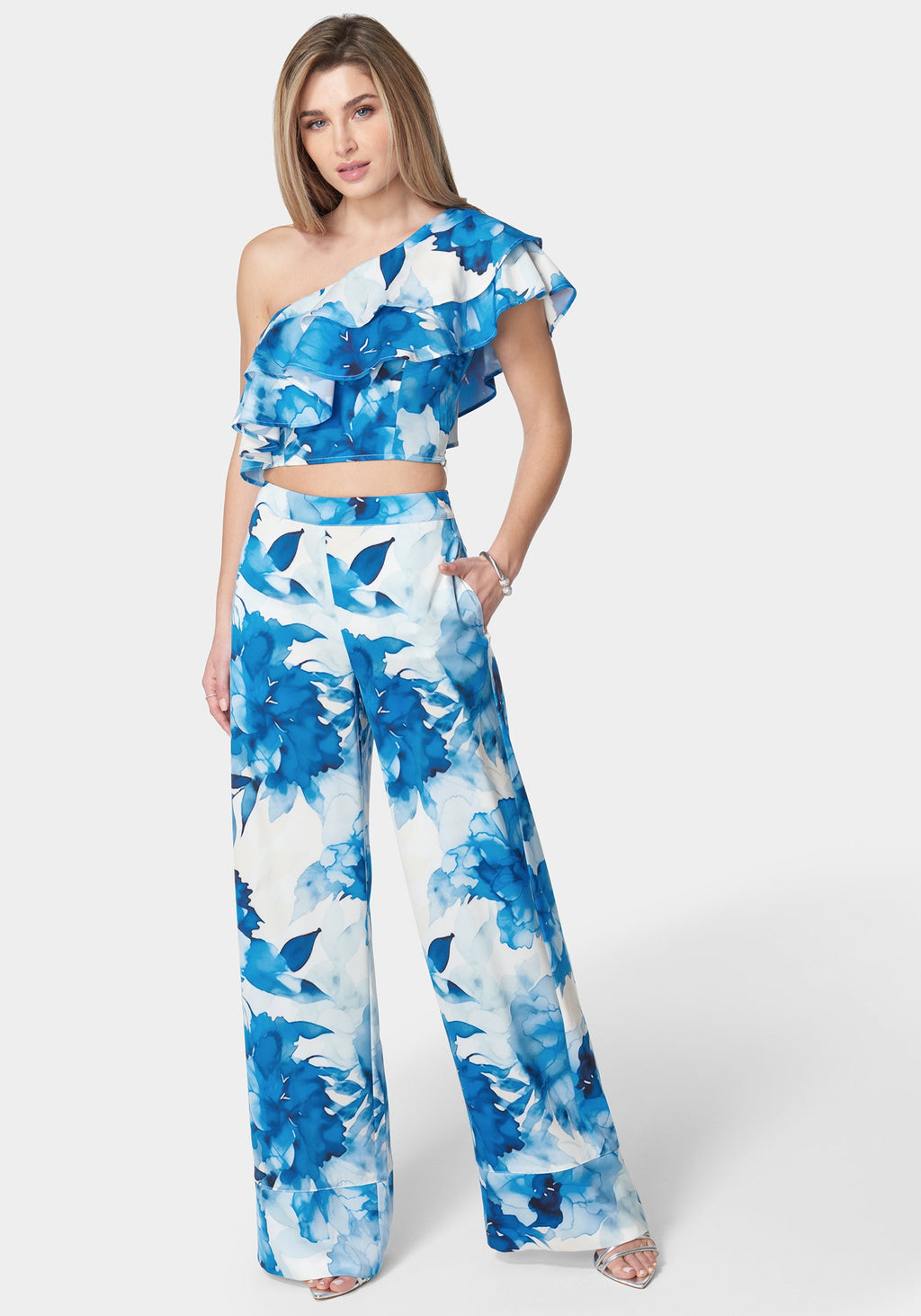Satin High Waist Palazzo Pant