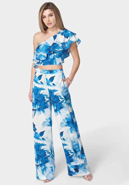 Satin High Waist Palazzo Pant