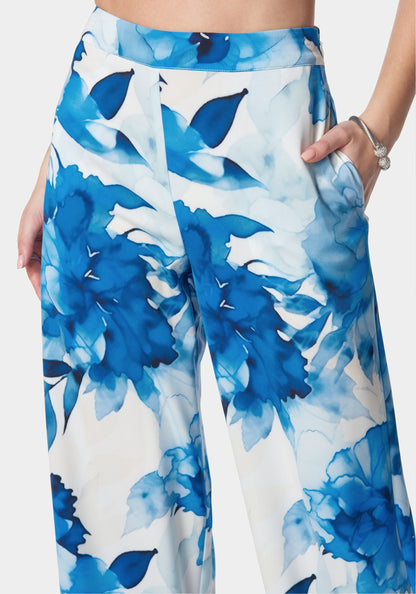 Satin High Waist Palazzo Pant