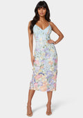Floral Embroidered Midi Dress