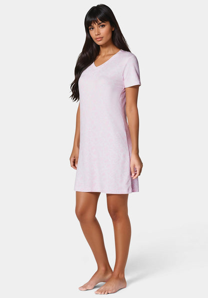 V-Neck Printed Logo Dormshirts