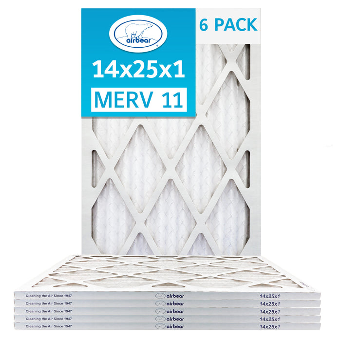 14x25x1 Air Bear  Pleated Air Filter