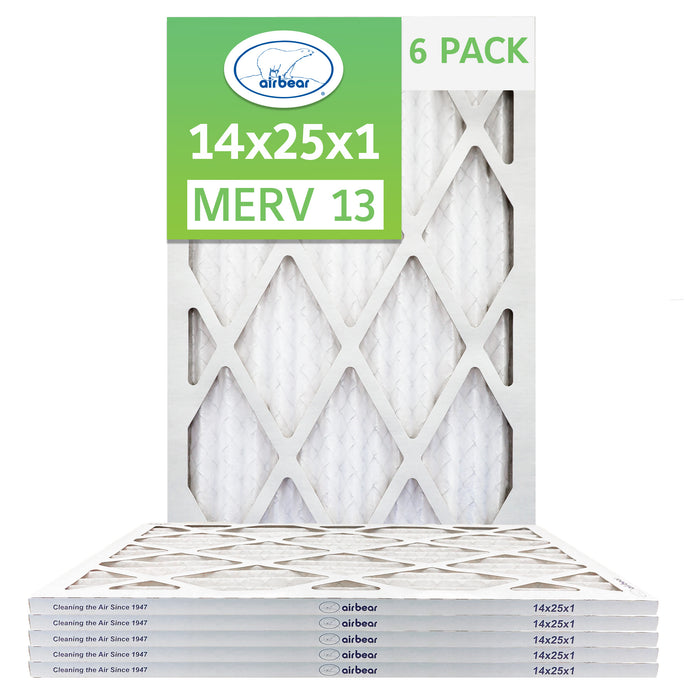 14x25x1 Air Bear  Pleated Air Filter