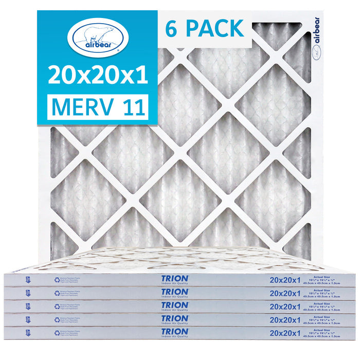 20x20x1 Air Bear Air Filter 4 Pack MERV 11