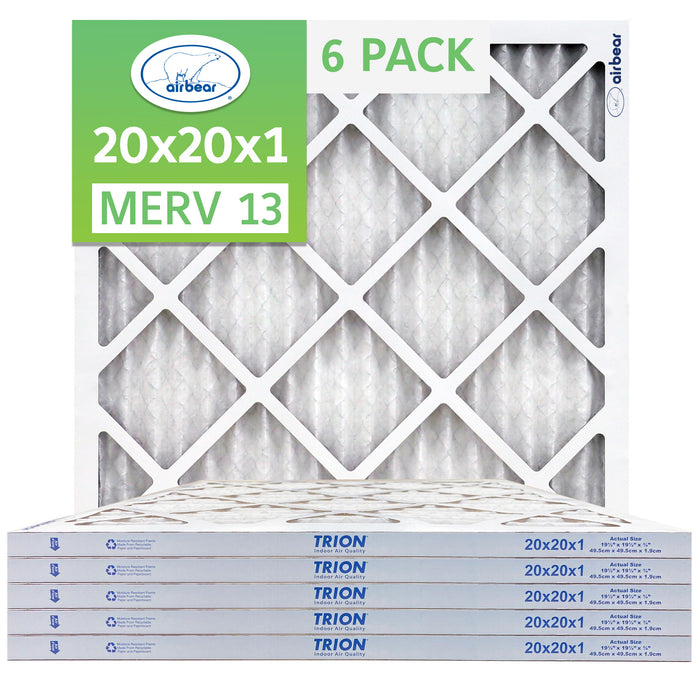 20x20x1 Air Bear Air Filter 4 Pack MERV 13