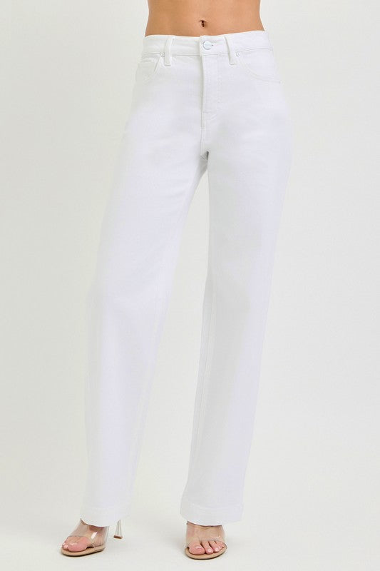 Jessamine High Rise Wide Leg Jeans White