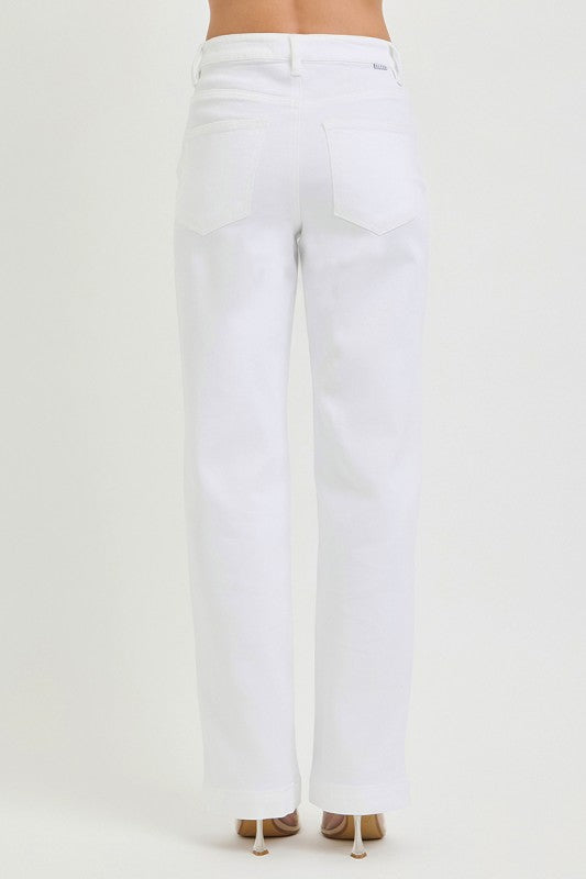 Jessamine High Rise Wide Leg Jeans White