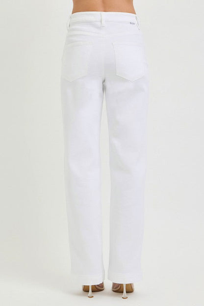 Jessamine High Rise Wide Leg Jeans White