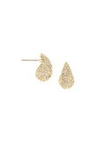 Marlyn Schiff Pavé Elongated Dome Earring