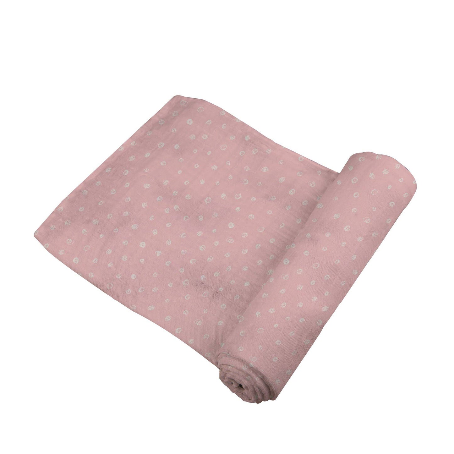 BABY - Pink Pearl Polka Dot Bamboo Swaddle