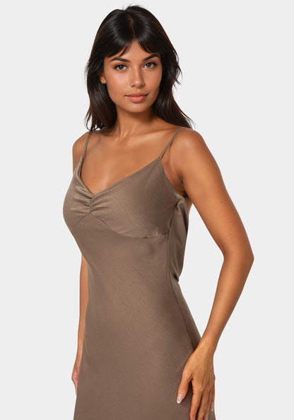 Drape Back Maxi Dress