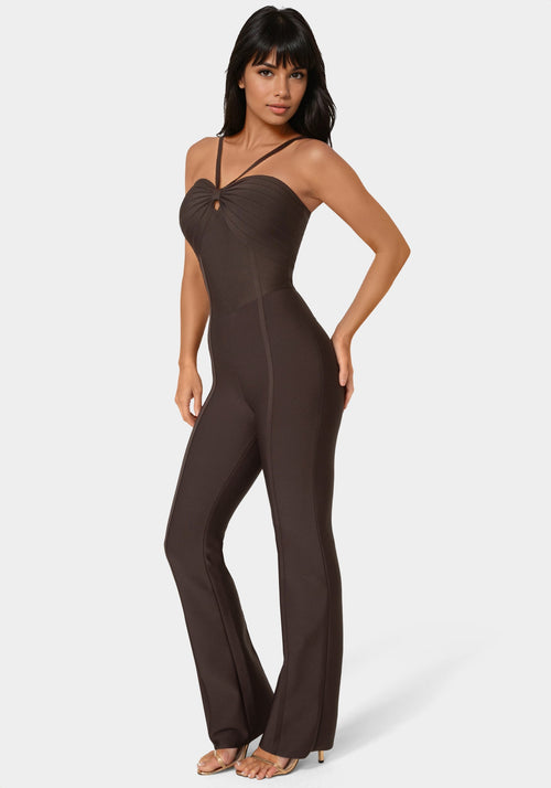 Bandage Mini Flare Leg Jumpsuit