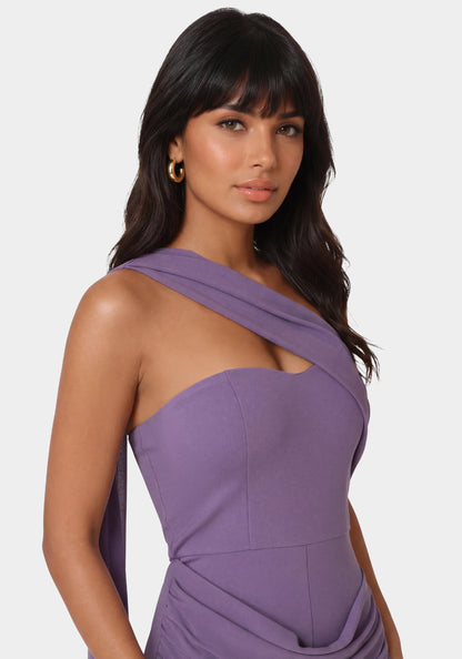 Draped Sweetheart Romper