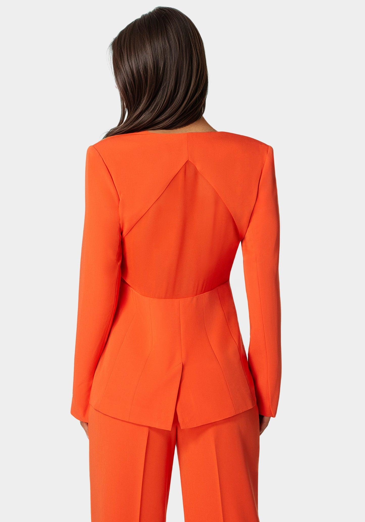 Tailored Mixed Media Blazer