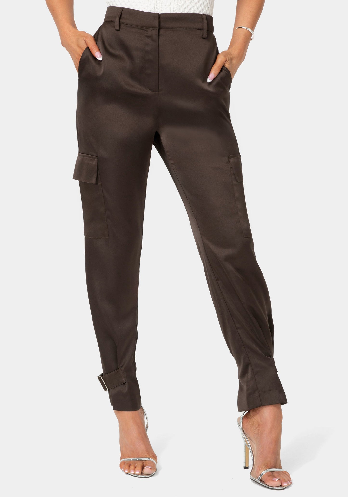 Satin Cargo Jogger