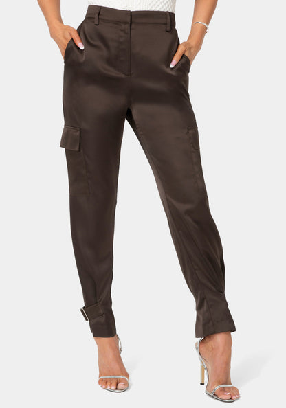 Satin Cargo Jogger