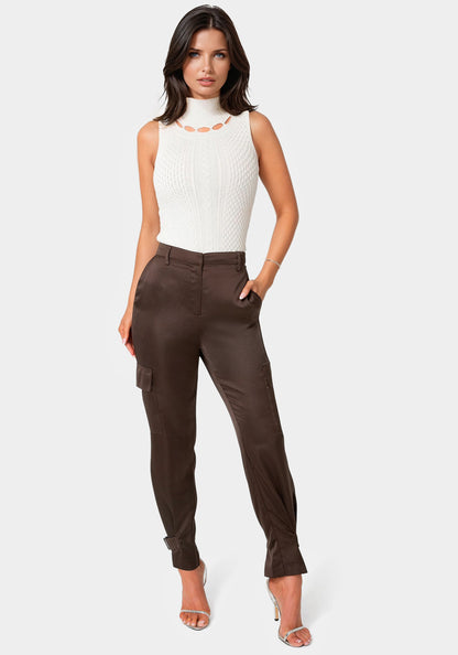 Satin Cargo Jogger