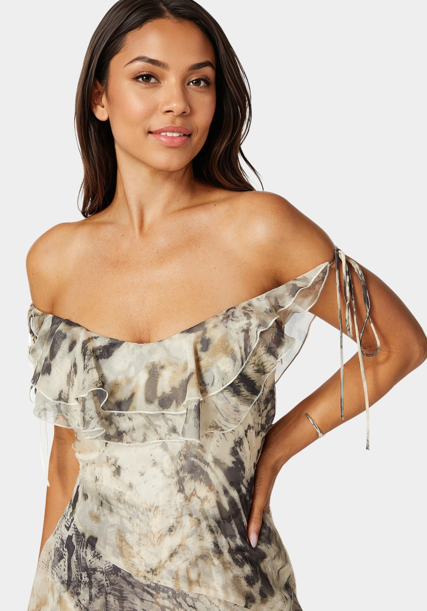 Off Shoulder Flowy Romper