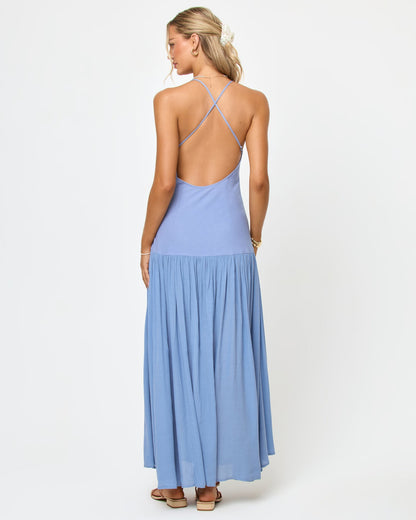 Row Maxi Dress - Chambray