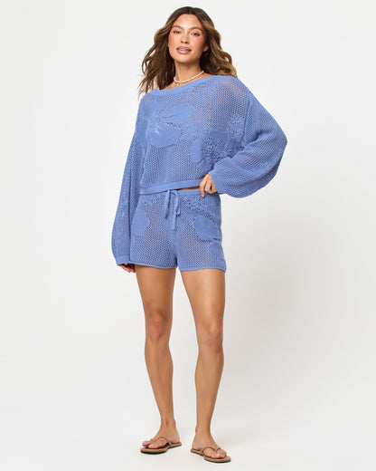 Island Time Sweater - Chambray
