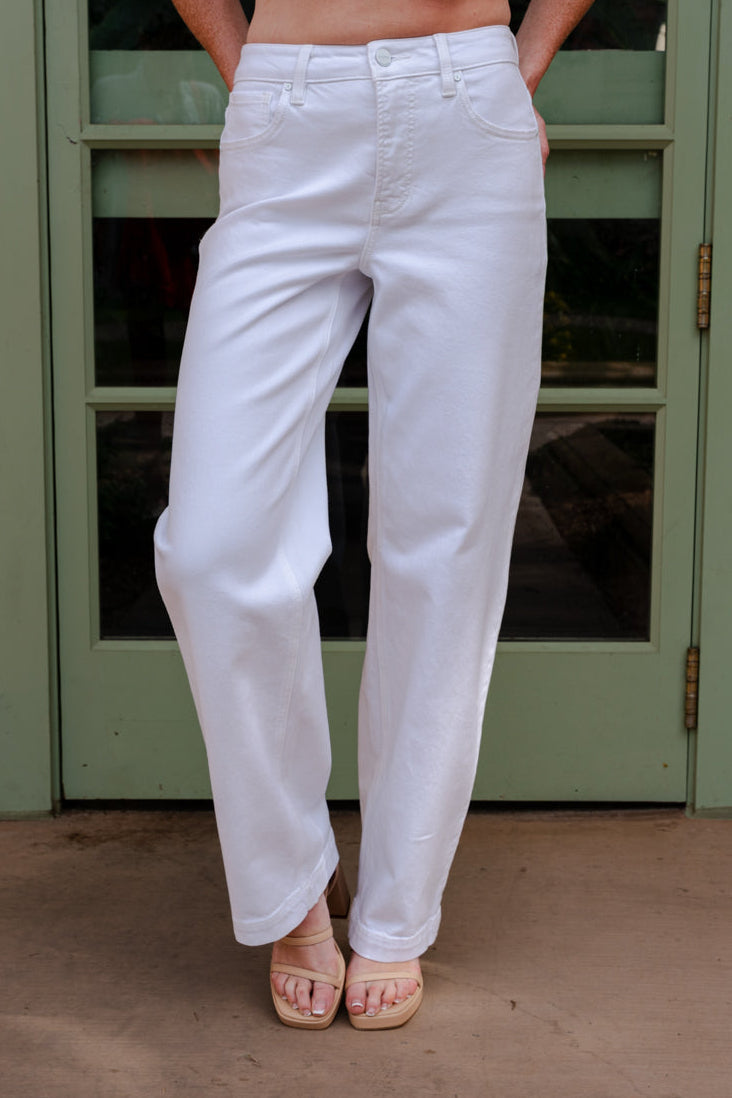 Jessamine High Rise Wide Leg Jeans White