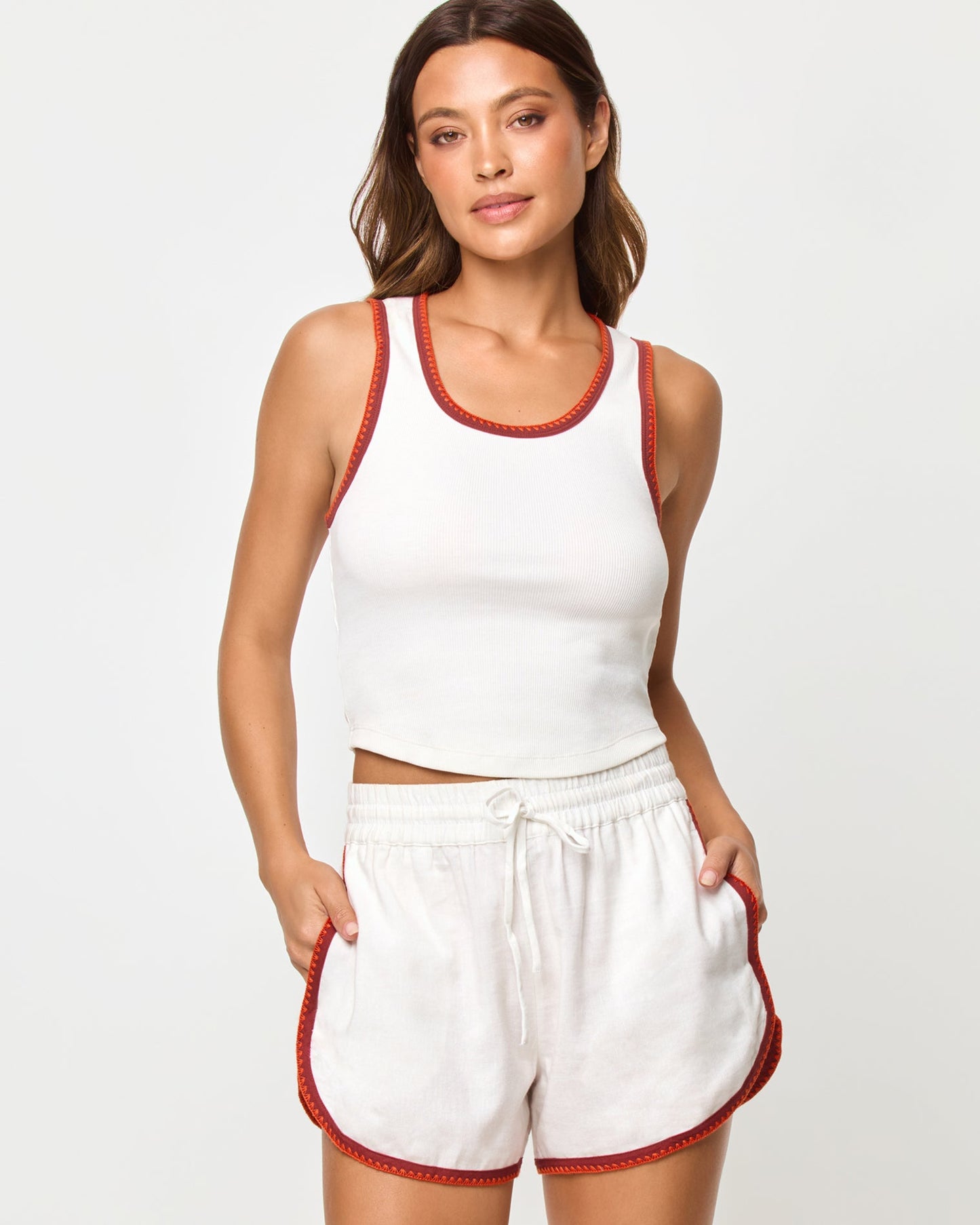 Rune Short - Cream Fig Poppy