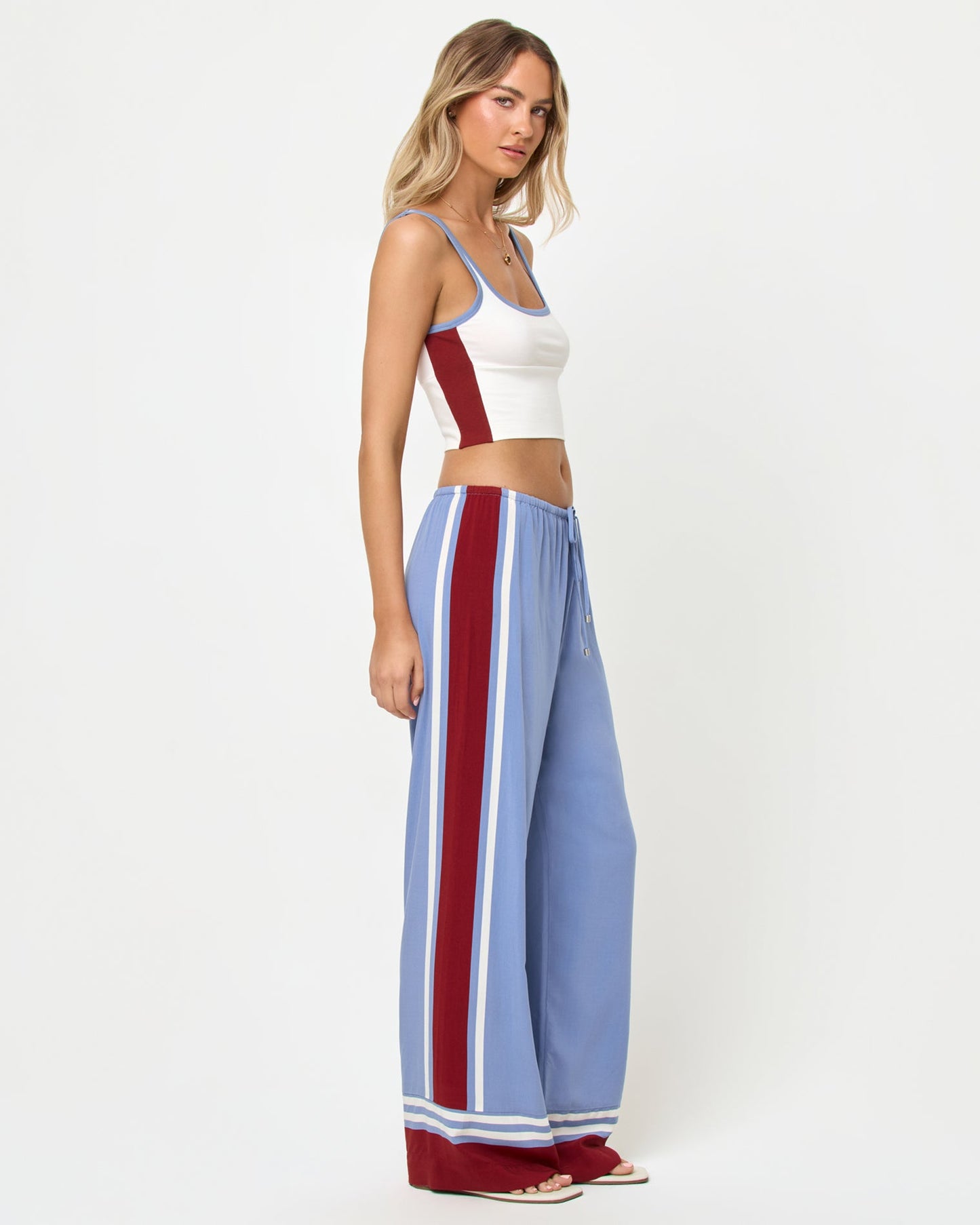 Reset Tank - Cream Chambray Fig