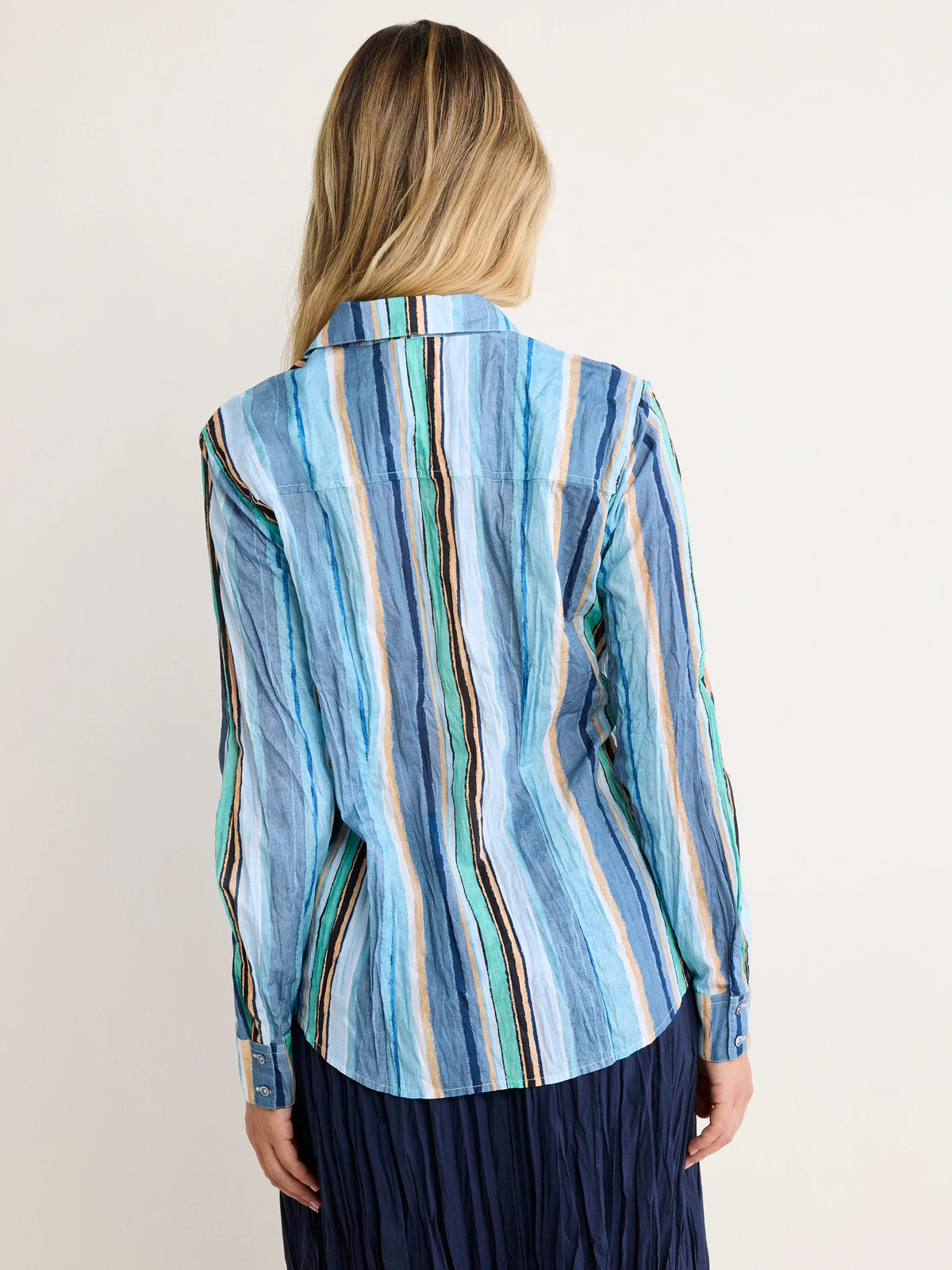 nz by NIC+ZOE Stripe Core Cotton Crinkle Shirt