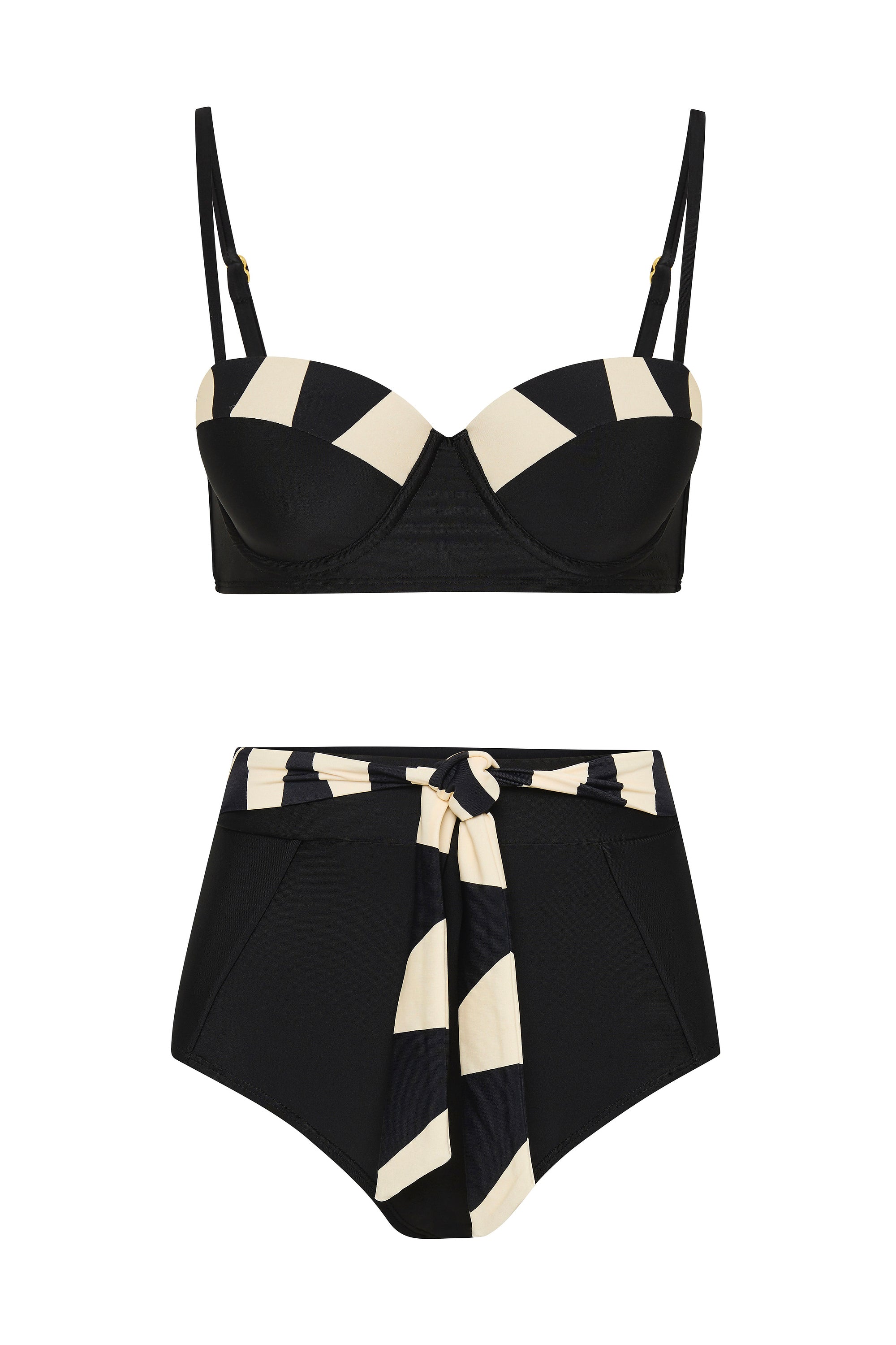 Blondie Bikini In Noir Palm