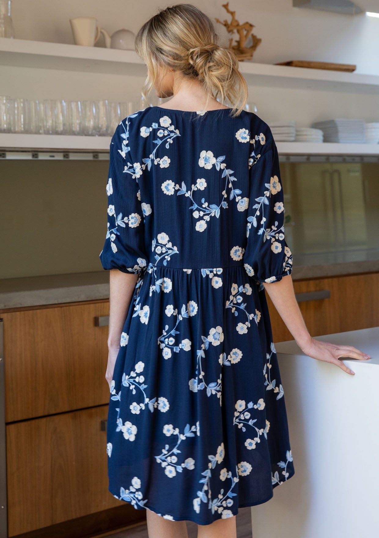 Nantucket Embroidered Mini Dress
