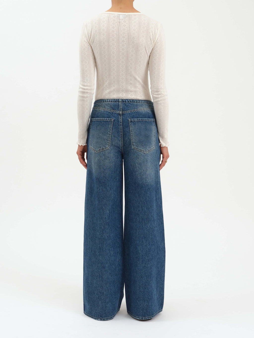 Daze Madison Mid Rise Wide Leg Jean