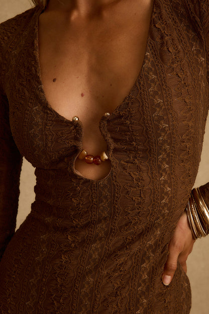 Dorado Mocha Maxi Dress