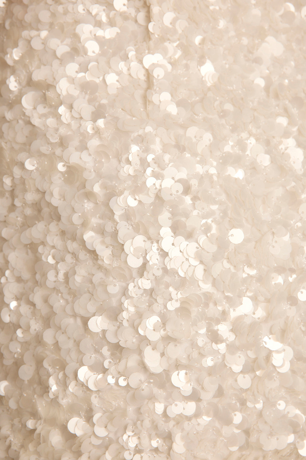 Esme White Sequin Crop Top