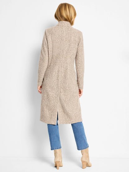 Sherpa Tweed Knit Topcoat