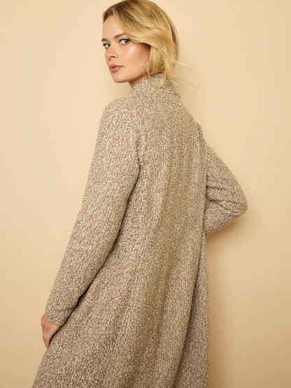 Sherpa Tweed Knit Topcoat