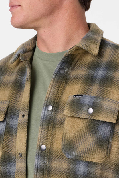 Glacier Plaid Superfleece Long Sleeve Shirt