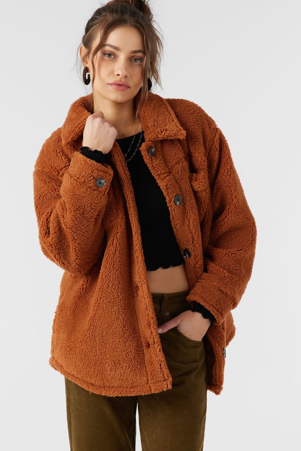 Heath High Pile Oversized Fleece Jacket