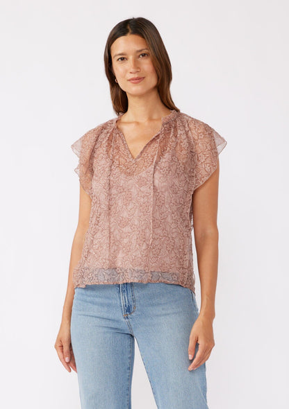 Emily Flutter Sleeve Top